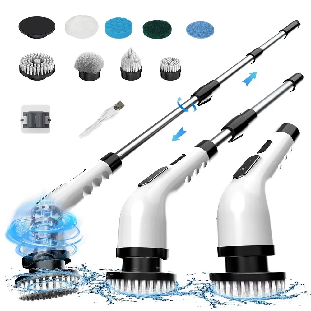 9-in-1 Cordless Electric Spin Scrubber